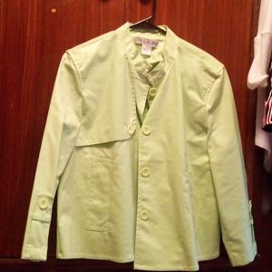 Neon green jacket